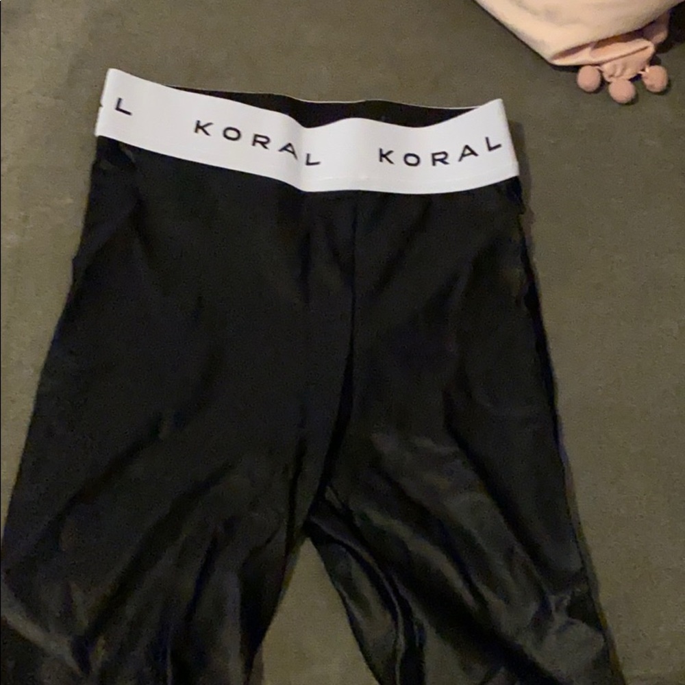 Wet look biker shorts